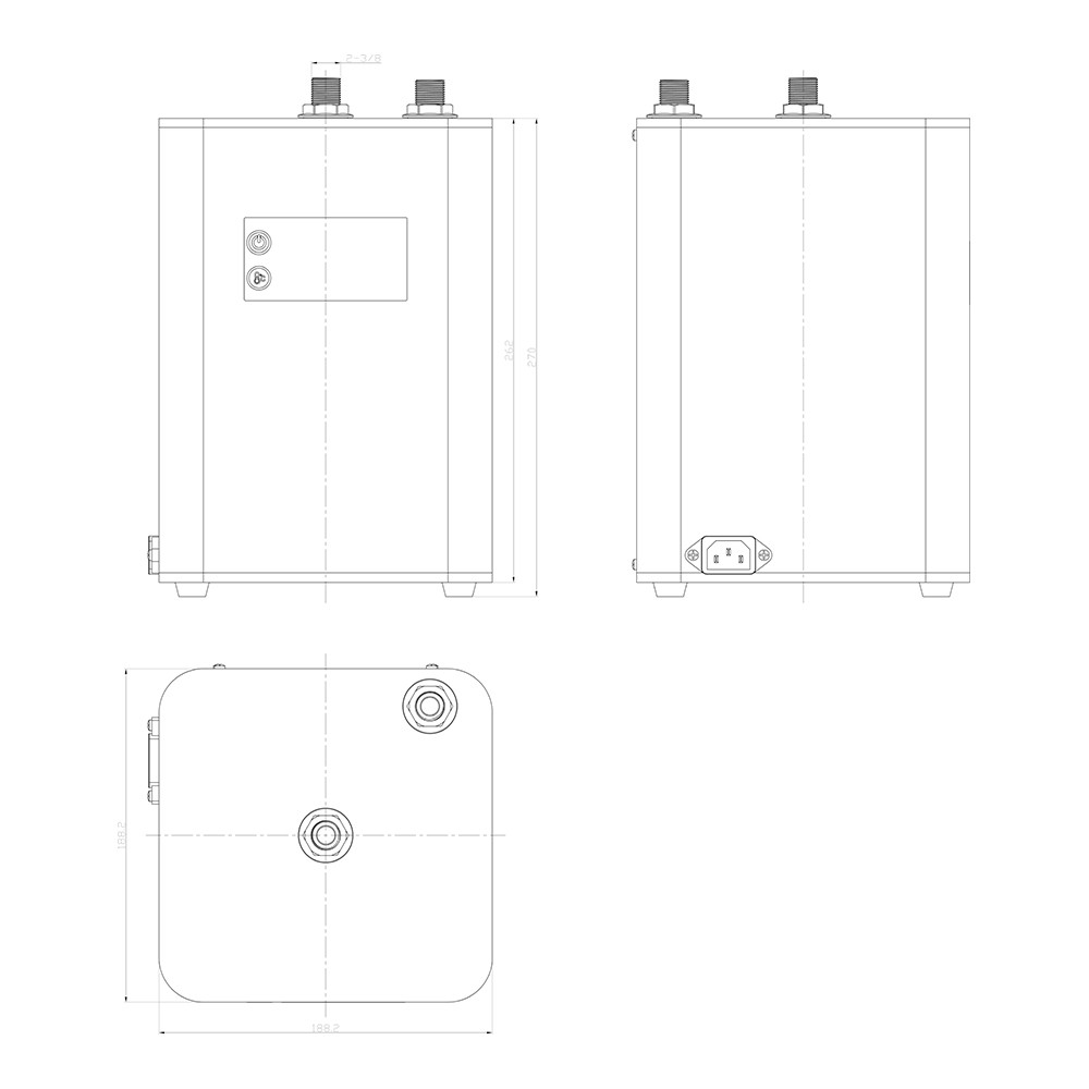 Mayfair Chrome In Instant Boiling Hot Water Knurl Design Kitchen Tap Complete Kit Hkt C