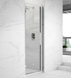 Hudson Reed Apex Chrome Hinged Shower Door Enclosures 8mm Glass