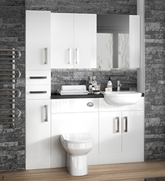 Hudson Reed Fusion Fitted Furniture - White Gloss
