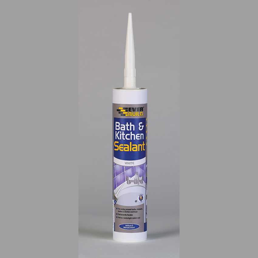 Everbuild BATH & KITCHEN SEALANT - White BATH CRYCL | Bathroom House