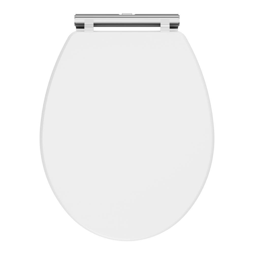 Nuie Classique Soft Close Wooden Toilet Seat Satin White CLA199