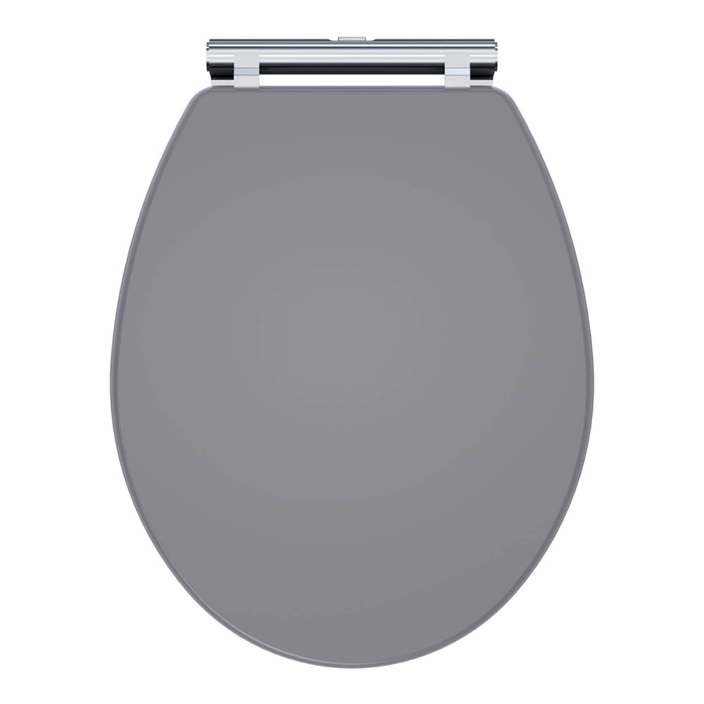 Nuie Classique Soft Close Wooden Toilet Seat Satin Grey CLA299