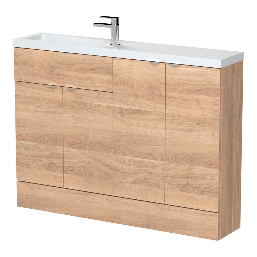 Hudson Reed Fusion 1200mm Floorstanding Combination Vanity Unit ...