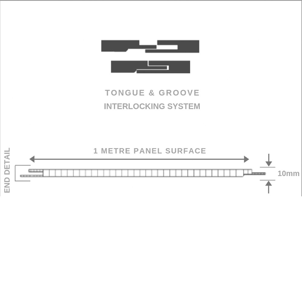 Marble Grey Gloss PVC Shower Wall Panel 1000x2400 x 10mm Bathroom House