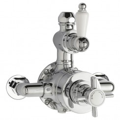 Nuie Edwardian Twin Thermostatic Exposed Shower Valve