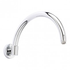 Hudson Reed Curved Wall Mounted Shower Arm 315mm - Chrome ARM06-CO-1