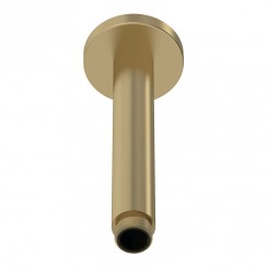 Hudson Reed Round Ceiling Mounted Shower Arm 150mm - Brushed Brass ARM815-CO-1