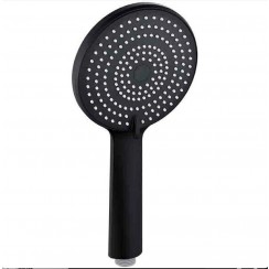 Matt Black ABS Large Shower Handset - Modern Round Design - SH7K