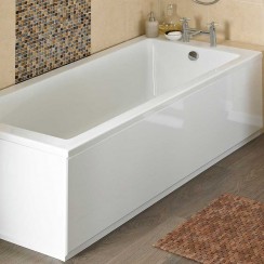 Nuie Gloss White 700mm Bath End Panel