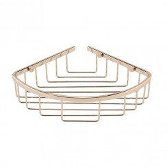 Brushed Brass Deep Corner Shower Storage Basket - BA1BB
