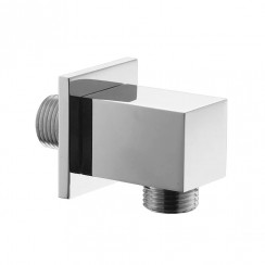 Chrome Square Shower Wall Outlet Elbow - SOE3C