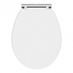 CLA199 Nuie Classique Soft Close Wooden Toilet Seat - Satin White CLA199-CO-1