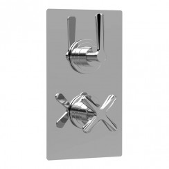 Nuie Aztec Twin Thermostatic Shower Valve Chrome CLL3210-CO-1