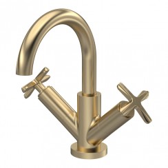 Nuie Aztec Mono Basin Mixer Tap Brushed Brass CLX815-CO-1