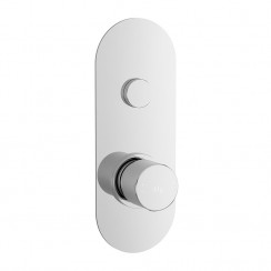 Round One Outlet Push Button Shower Valve