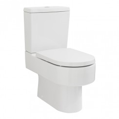 Nuie Ambrose Semi Flush to Wall Close Coupled Toilet - CPV006-CO-1