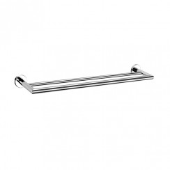Scudo Delta Double Towel Bar - Chrome - DELTA-009