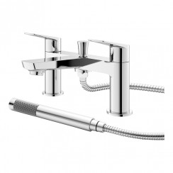 Hudson Reed Drift Bath Shower Mixer Tap - Chrome - DRI304 CO-1