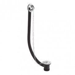 Old London by Hudson Reed Classic Concealed Bath Waste Plug & Link Chain - Chrome EA384-CO-1