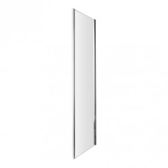 Nuie Ella Shower Enclosure Side Panel with Satin Chrome Profile 1850mm H x 760mm W x 5mm Glass - ERSP76-CO-1