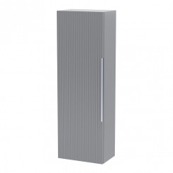 Hudson Reed Fluted 400mm Wall Hung Tall Storage Unit - Satin Grey - FLU262-CO-1