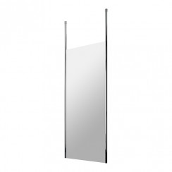 Hudson Reed Wetroom Shower Screen with Chrome Ceiling Post 800mm W x 1950mm H x 8mm Glass - GPCP080-CO-1