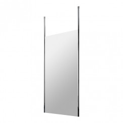 Hudson Reed Wetroom Shower Screen with Chrome Ceiling Post 1000mm W x 1950mm H x 8mm Glass - GPCP10-CO-1