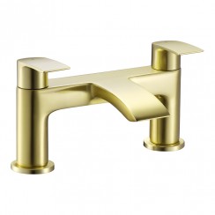 Hatton Brushed Brass Deck Mounted Bath Tap- MBT63BB- CO-1