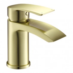 MBT62BB - Hatton Brushed Brass Deck Mounted Mono Basin Mixer Tap- Bathroom-house - CO-1