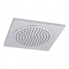Hudson Reed Square Stainless Steel Ceiling Tile Fixed Shower Head 370mm x 370mm - Chrome HEAD81-CO-1