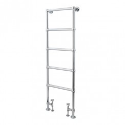 Old London by Hudson Reed Countess Traditional Floorstanding Heated Towel Rail 1550mm H x 600mm W - Chrome HL355-CO-1