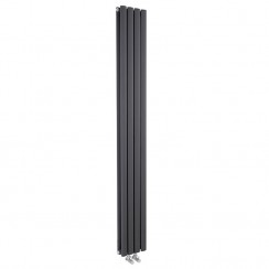 Hudson Reed Revive Compact Double Panel Designer Radiator - Anthracite - 1800 x 236mm