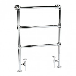 Old London by Hudson Reed Countess Traditional Floorstanding Heated Tower Rail 966mm H x 676mm W - Chrome HT301-CO-1