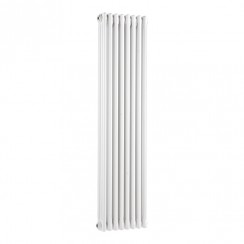 Old London by Hudson Reed Colosseum Vertical Triple Column Traditional Radiator 1500mm H x 368mm W - Gloss White HX309-CO-1