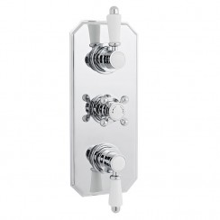 Nuie Victorian Triple Thermostatic Concealed Shower Valve