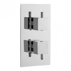 Nuie Series L Dual Handle Concealed Shower Valve with 1 Outlet - Chrome - JTY301-CO-1
