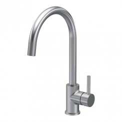 Nuie Lachen Kitchen Mono Tap With Single Lever Handle - Brushed Nickel