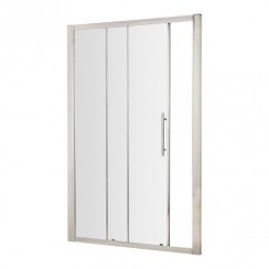 Hudson Reed Apex Sliding Shower Door with Chrome Profile 1000mm W x 1900mm H x 8mm Glass - M1000SS-E8-CO-1