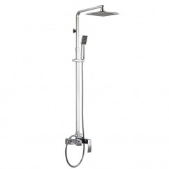 Chelsea Wall Mounted Bath Shower Mixer Tap with Rigid Riser Shower
