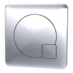 Hudson Reed Square Dual Flush Plate - Chrome - MDPB01-CO-1