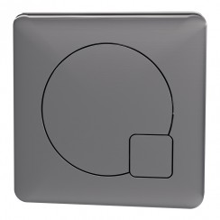 Nuie Square Dual Flush Push Button - Brushed Gunmetal  - MDPB07-CO-1
