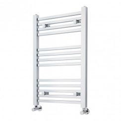 Nuie Square Heated Towel Rail 800mm H x 500mm W - Chrome - MTY108-CO-1