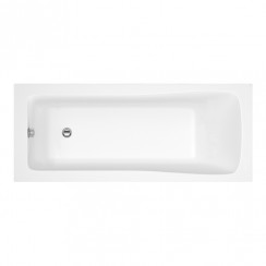 Nuie Linton Square Single Ended Bath 1800mm L x 800mm W - Acrylic - NBA414-CO-1