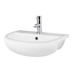 Hudson Reed Harmony 525mm Semi Recessed Basin 1TH - NCH305A-CO-1