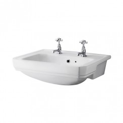 Old London by Hudson Reed Richmond 560mm Semi Recessed Basin 2TH- NCS808-CO-1