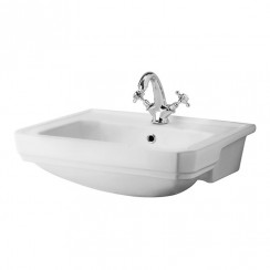 Old London by Hudson Reed Richmond 560mm Semi Recessed Basin 1TH- NCS808A-CO-1