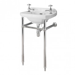 Old London by Hudson Reed Richmond Adjustable 500-560mm Wide Washstand - Excluding Basin - NLA001-CO-1