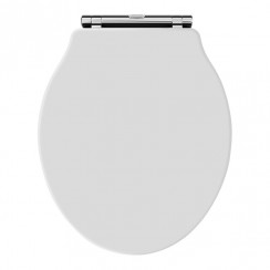 Old London by Hudson Reed Chancery Soft Close Toilet Seat with Chrome Hinges- NLS198-CO-1