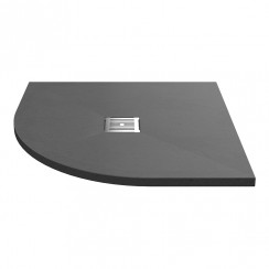 Hudson Reed Slimline Quadrant Shower Tray 900mm x 900mm x 32mm - Grey Slate - NLT71106-CO-1
