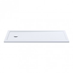 Hudson Reed Rectangular Bath Replacement Shower Tray - 1700mm x 700mm x 40mm - Gloss White - NTP060-CO-1